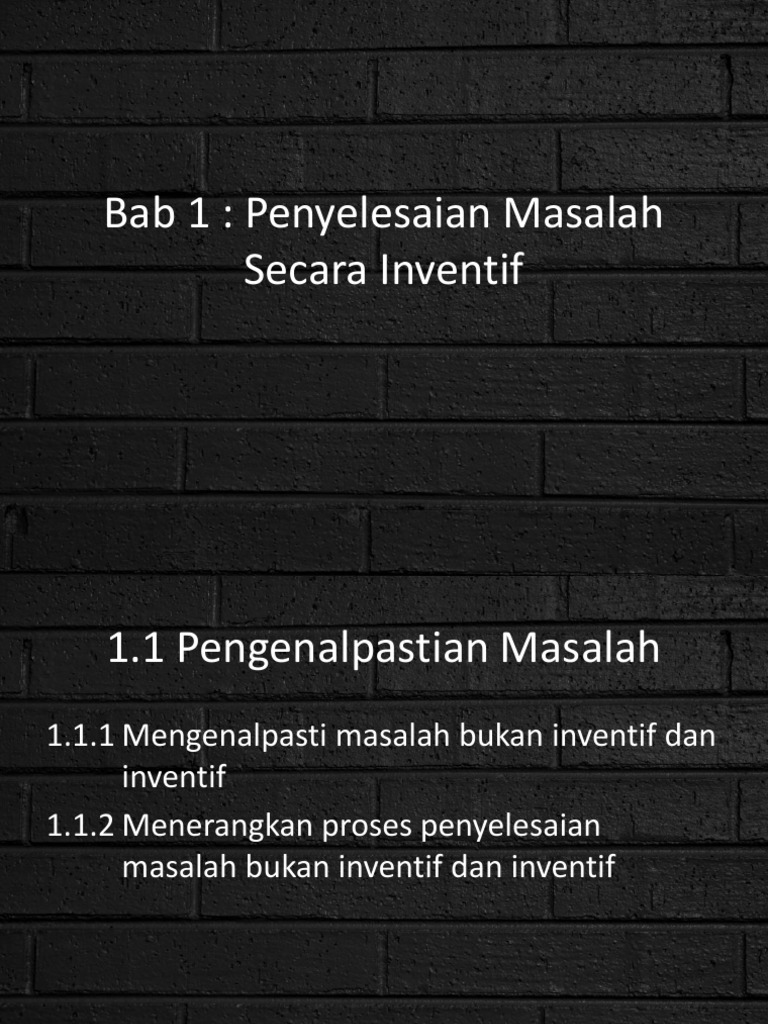 Slide: Penyelesaian Masalah Secara Inventif