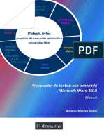 Procesador de Textos-Uso Avanzado-Microsoft Word 2010-Manual