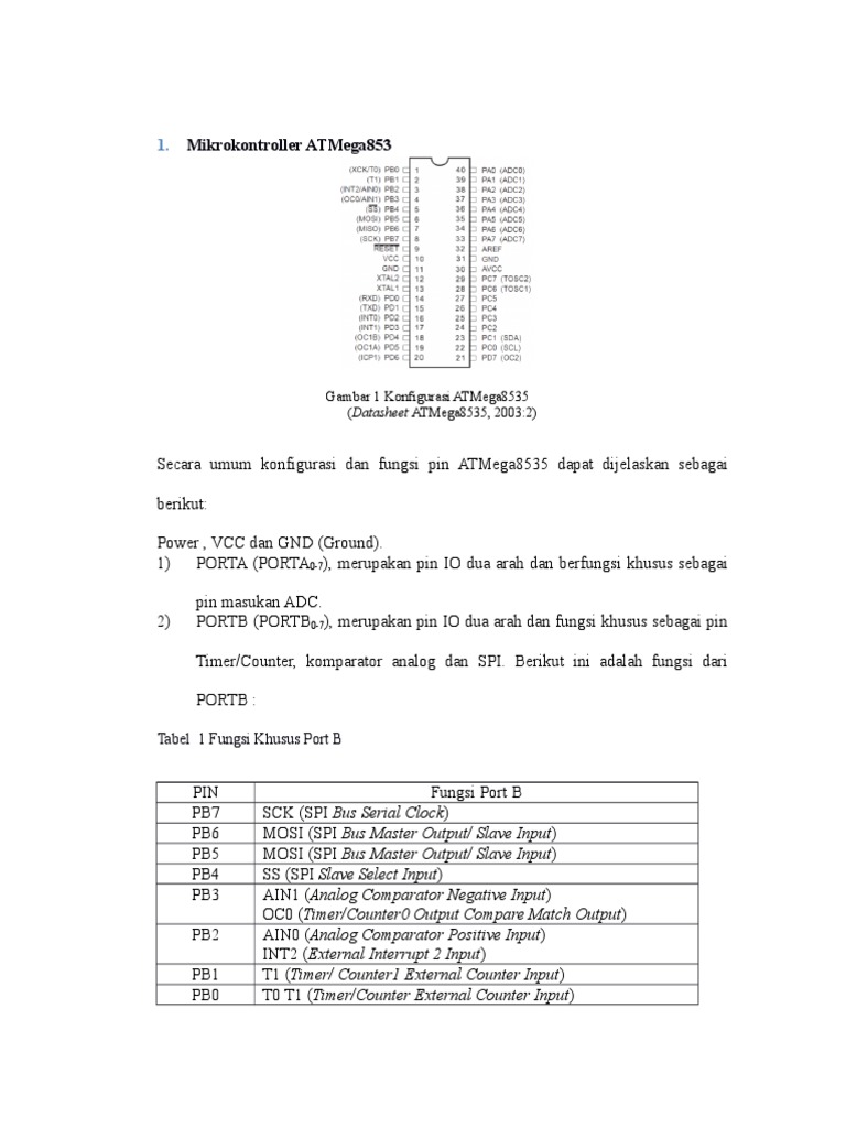 Mikrokontroller ATMega8535 | PDF