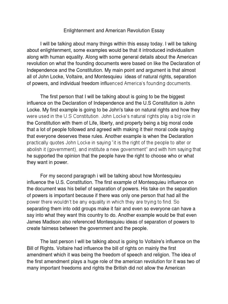 essays on the american revolution