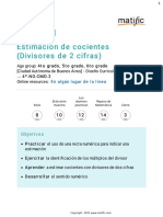 Estimación de Cocientes (Divisores de 2 Cifras)