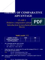Class 3 Relative Comparative Advantage & Introduction To Neoclassical Trade Theory