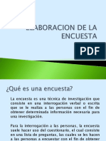 Elaboración de Encuesta