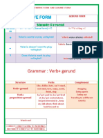 Grammar: Verb+ Gerund: Infinitive Form