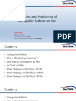 Detection and Monitoring of Corrugation Defects On Rail