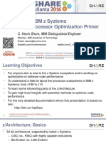 IBM Z Systems Processor Optimization SHARE Aug 2016