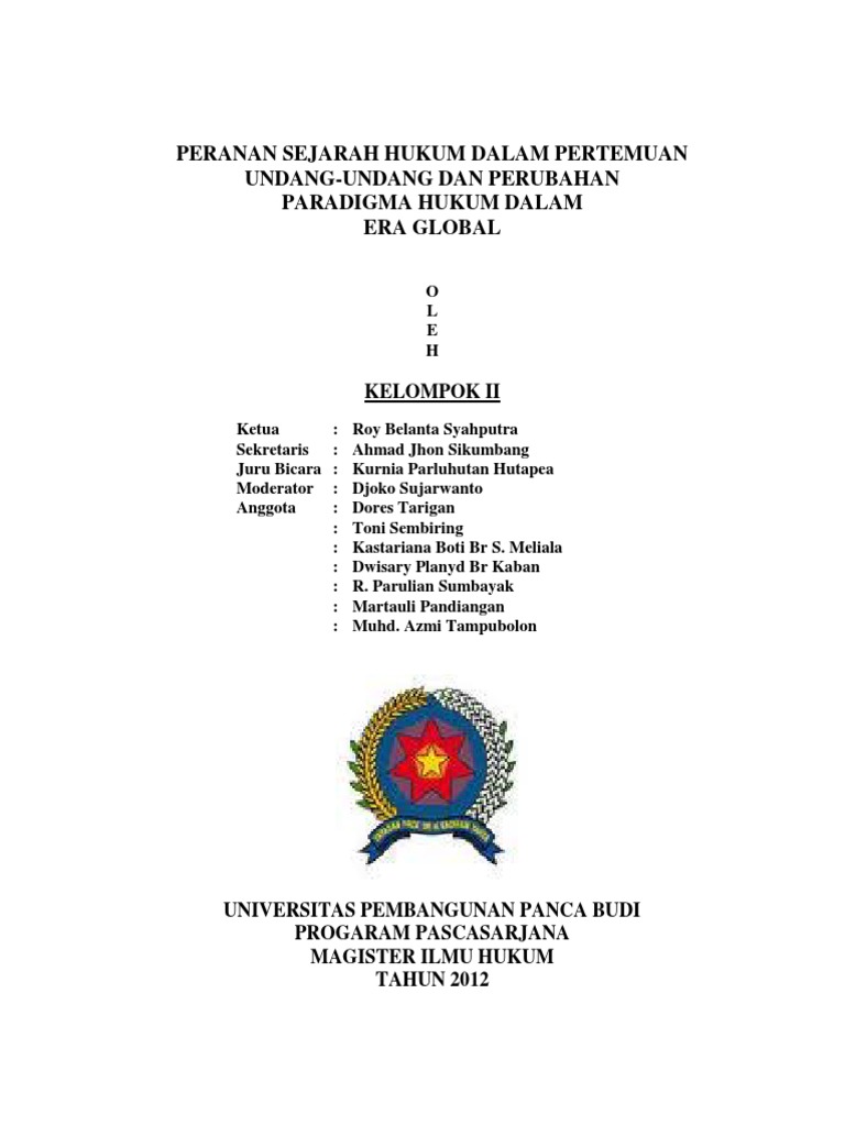 Makalah Sejarah Hukum