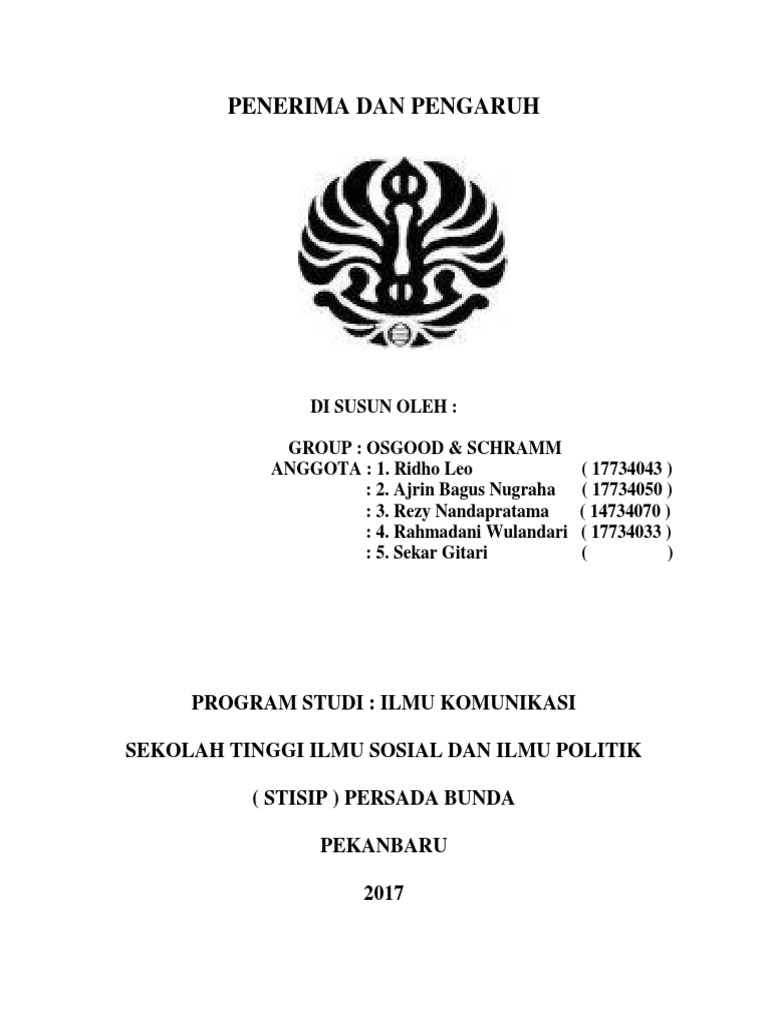 Makalah Komunikasi Penerima Dan Pengaruh Autosaved
