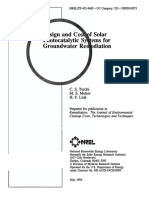 Design and Cost of Solar Photocatalytic