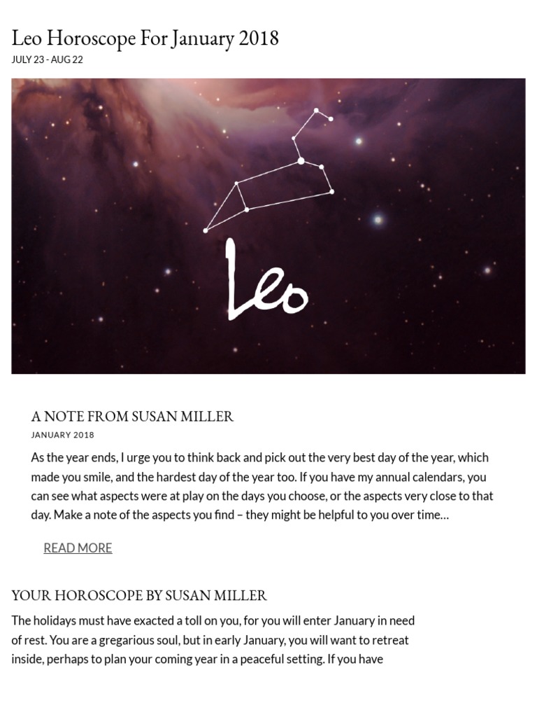 Take a peek at Susan Miller’s predictions for the 2020 horoscopes below.