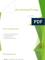 Hydroponics and Sound Ecology