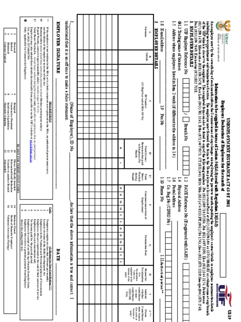 UI19 New | PDF | Payroll | Employment