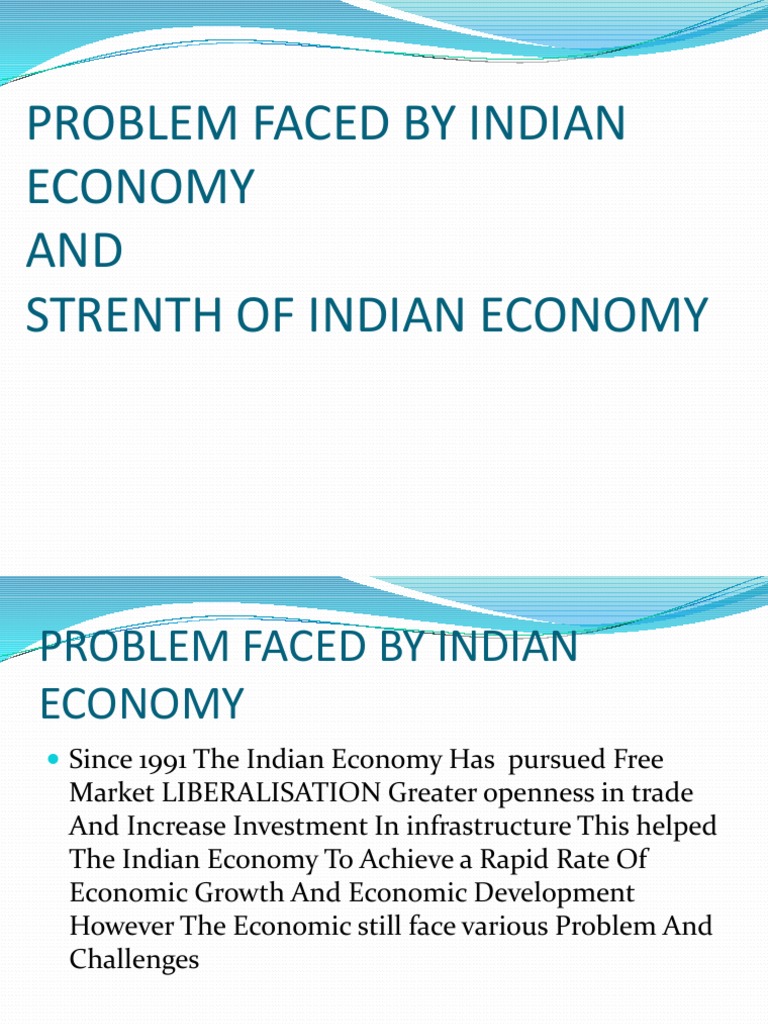 Challenges and Strengths of Indian Economy | PDF | Economy Of India ...