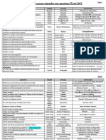 Correction Des Questions Word 2013