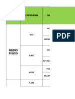 Matriz de Impactos Ambientales (Infraestructura)