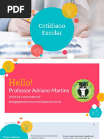 COTIDIANO ESCOLAR-Pedagogia Para Concurso