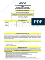 Programa de La Asignatura Soc-134 Antropologia General Revisado