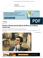 Em Livro, Filósofo Aponta Falácias de Moro em Sentença Contra Lula PDF