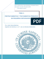 Tema 4 - Pretratamiento y Tratamiento Primario PDF