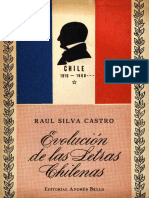 Evolución de Las Letras Chilenas - Raúl Silva Castro