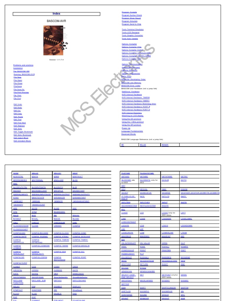 Bascom-Avr Manual 1.11.7 | PDF | Random Access Memory | Computer Program
