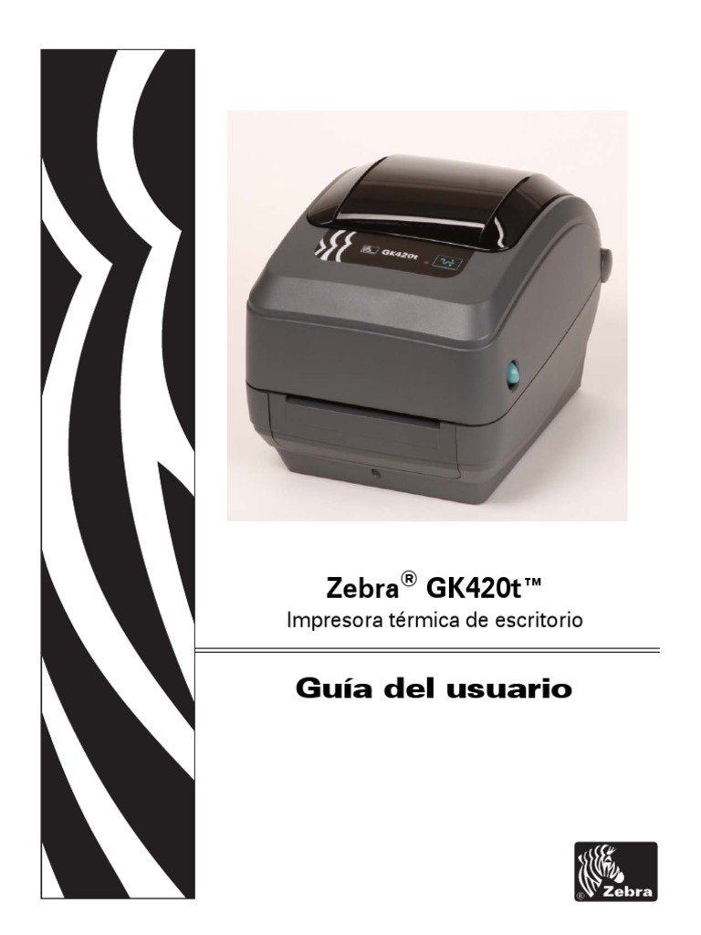 Manual Zebra Gk420t | Impresora (Computación) | Marca comercial