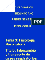 Intercambio y Transporte de Gases Respiratorios