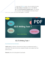 IELTS Writing Task 1 Tips