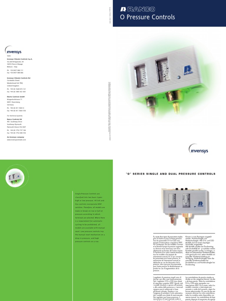 Pressure Control Systems Guide | PDF | Thermodynamics | Applied And ...