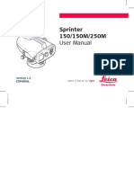 Manual Nivel Electrónico Leica Sprinter