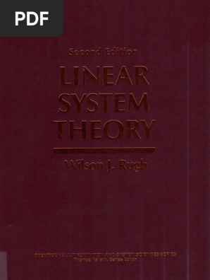 Rugh W J Linear System Theory 2ed Ph 1995 Isbn T 596s Pdf Pdf Eigenvalues And Eigenvectors Determinant
