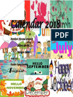 Calendar 2018: Members: Jhovana Gonzalez Allison Gordon Milagros