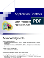 Application Controls: Batch Processing Application Audit