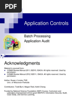 Application Controls: Batch Processing Application Audit