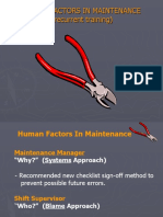 Human Factors in Maintenance