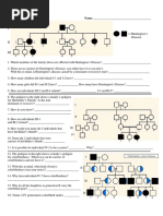 pedigree chart worksheet