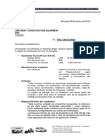 Cotizacion de Camioneta PDF