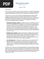 Bipartisan FISA Reform Letter