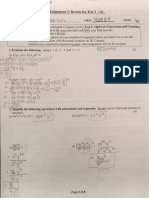 Math Assignment Three