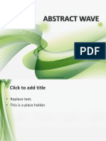 Wavy Abstract Green FPPT