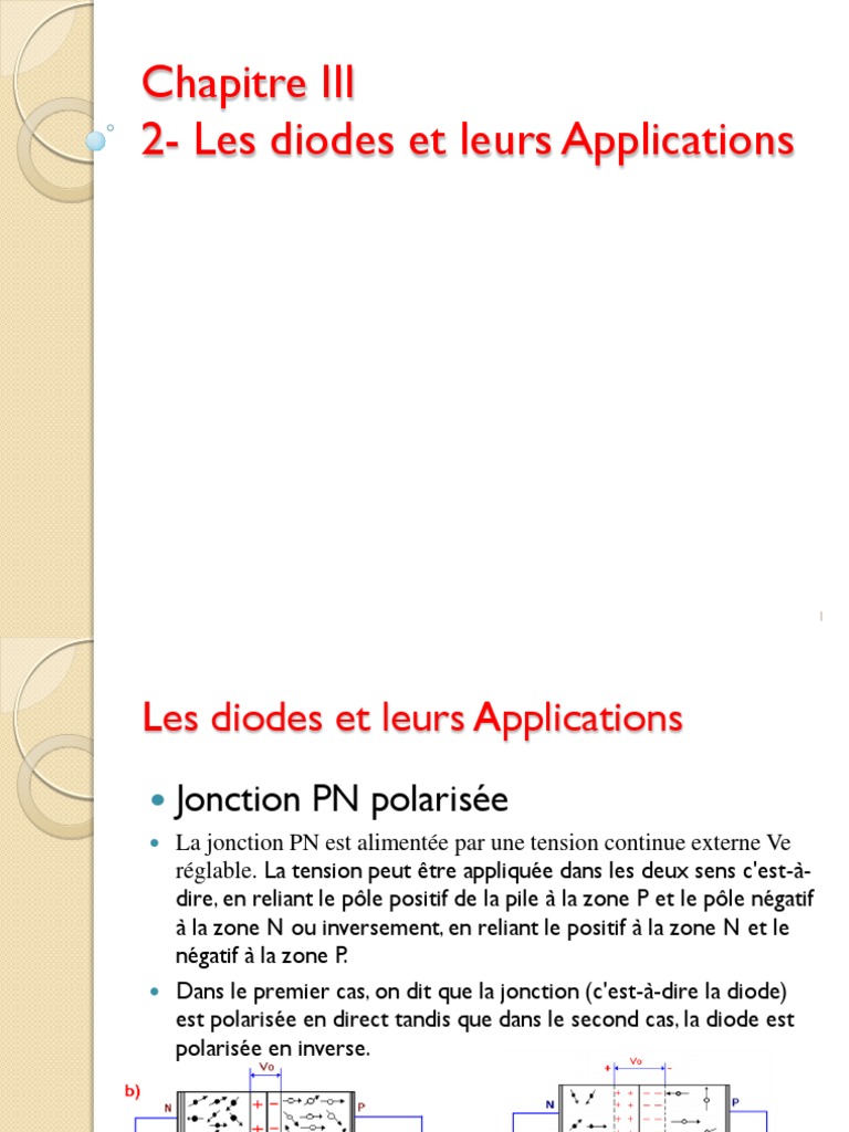 Les Diodes Et Leurs Applications Tp Corrigé 30 - Les Diodes Et Leurs Applications (07 Décembre 2015) | PDF | Diode |  Semi-conducteurs