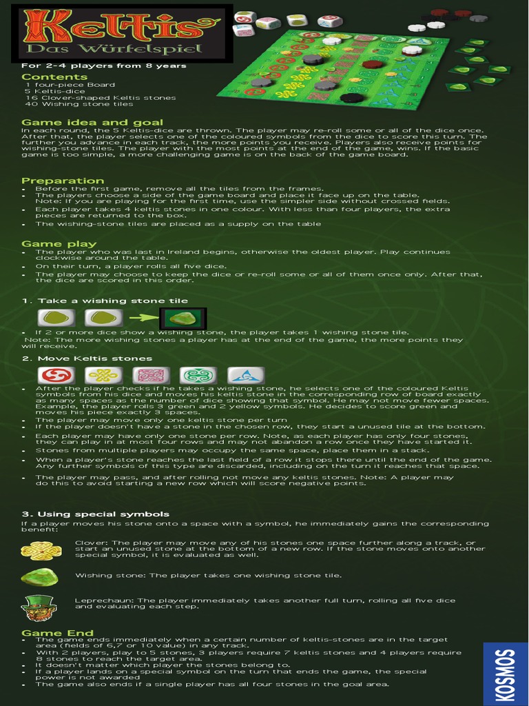 Keltis Dice En Dice Games Of Mental Skill