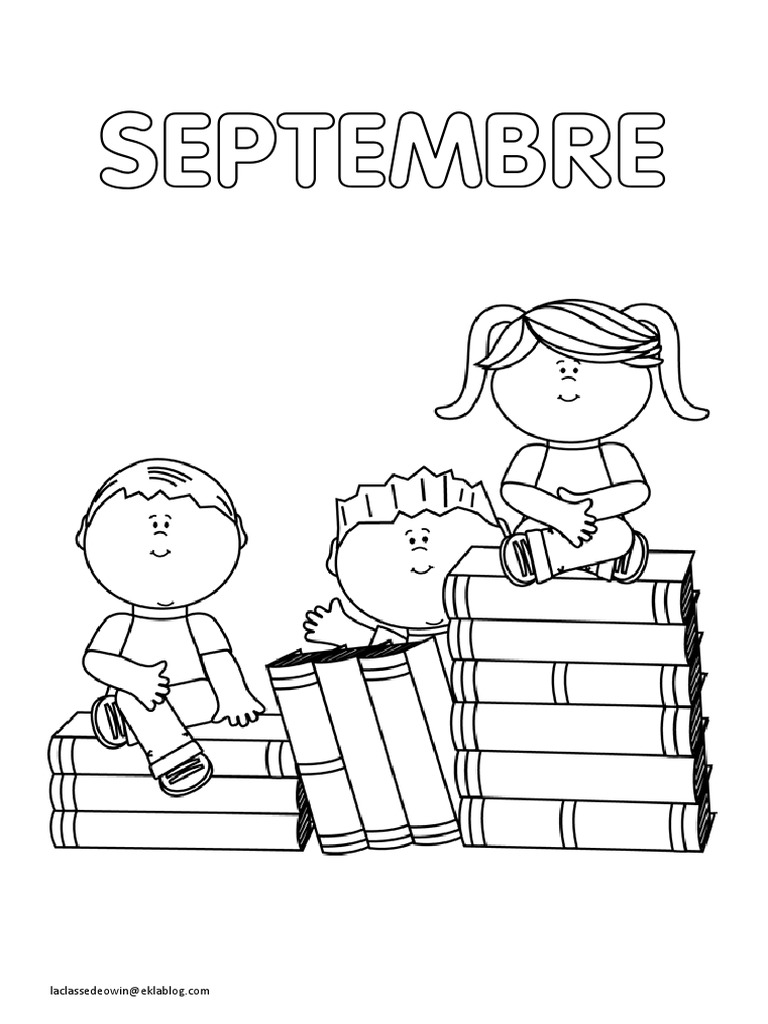 Coloriage Mois De Septembre Maternelle Coloriage Mois Gs | PDF
