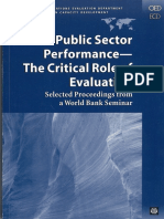 6 WB Public Sector Book Performance Evaluation World Bank PDF