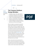 Ten Common Database Design Mistakes - Simple Talk