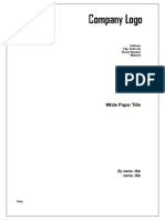 White Paper Template