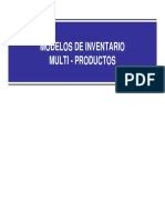 Modelos de Inventario Multi - Productos PDF