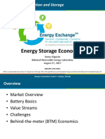 Energy Storage Economics: Emma Elgqvist National Renewable Energy Laboratory August 17, 2017