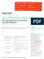PEC Recognised Universities Outside Pakistan - BooknStuff