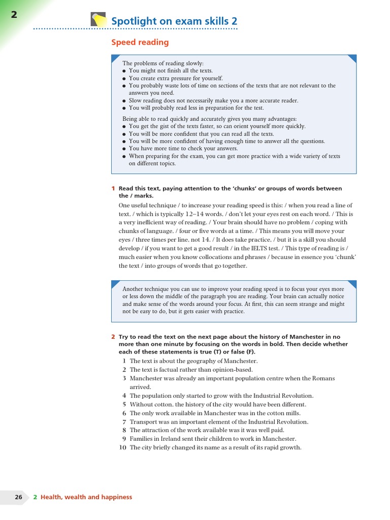 IELTS Reading Test Strategies | PDF | Manchester | Reading (Process)